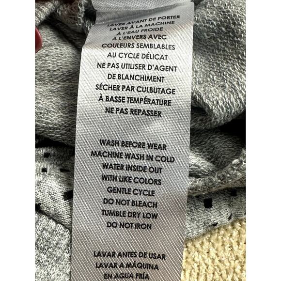 Miles Baby Unisex Black White Square Print Raglan Sweatshirt Baby 6M NWT - Picture 4 of 5